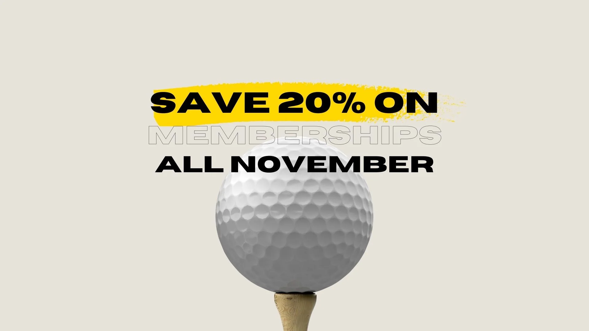 Get 20% OFF memberships all November long!